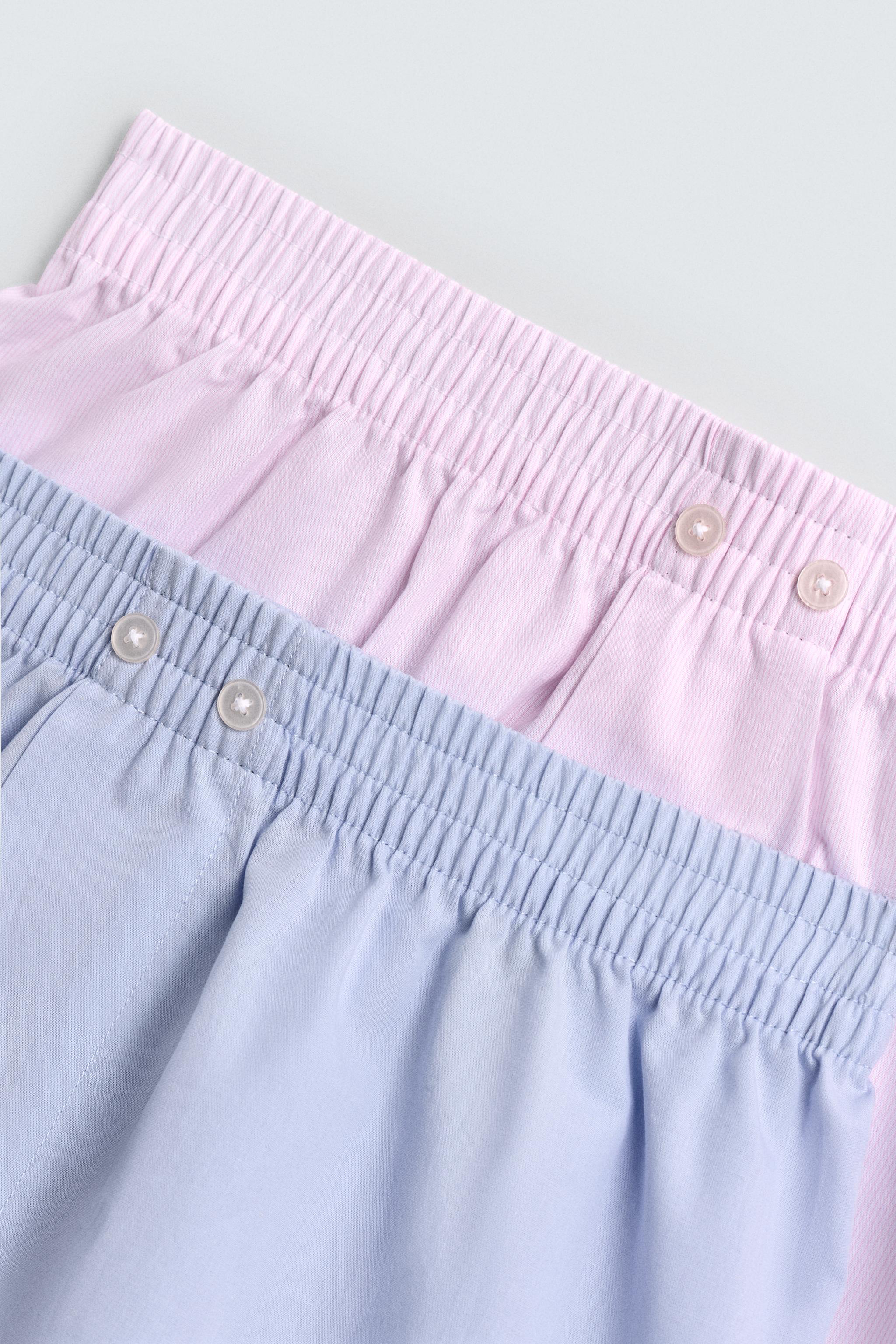 TWO-PACK OF COMBINED POPLIN BOXERS
